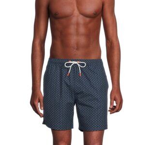 SWIMS Pesce Navy Drawstring Swimming Trunks